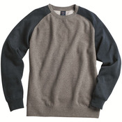 Fitted Raglan Crewneck Sweatshirt