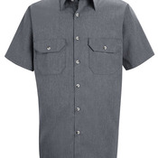 Heathered Poplin Uniform Shirt