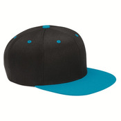 Wool Blend Flat Bill Snapback Cap