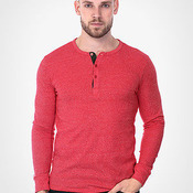 Eco-Mock Twist Long Sleeve Henley